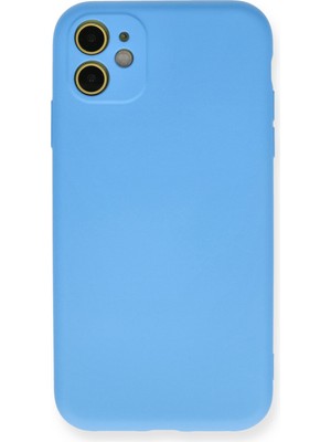 Bilişim Akademi Apple iPhone 11 Kılıf Silikon Kılıf Yumuşak Kılıf Içi Kadife Lansman - Mavi