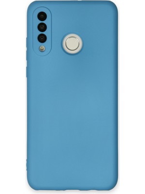Bilişim Akademi  Huawei P30 Lite Kılıf Silikon Kılıf Yumuşak Kılıf Içi Kadife Lansman - Mavi