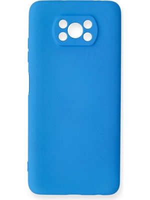  Xiaomi Pocophone X3 Pro Kılıf Silikon Kılıf Yumuşak Kılıf Içi Kadife Lansman - Mavi