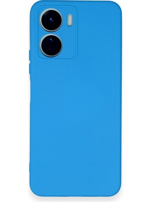 Bilişim Akademi  Vivo Y16 Kılıf Silikon Kılıf Yumuşak Kılıf Içi Kadife Lansman - Mavi