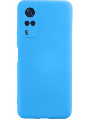 Bilişim Akademi  Vivo Y53S Kılıf Silikon Kılıf Yumuşak Kılıf Içi Kadife Lansman - Mavi