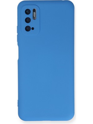 Bilişim Akademi  Xiaomi Redmi Note 11 Se Kılıf Silikon Kılıf Yumuşak Kılıf Içi Kadife Lansman - Mavi