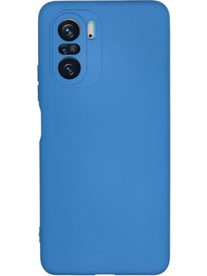 Bilişim Akademi  Xiaomi Poco F3 Kılıf Silikon Kılıf Yumuşak Kılıf Içi Kadife Lansman - Mavi
