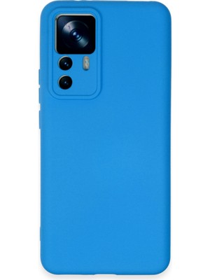 Bilişim Akademi  Xiaomi Mi 12T Pro Kılıf Silikon Kılıf Yumuşak Kılıf Içi Kadife Lansman - Mavi