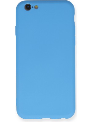 Bilişim Akademi  Apple iPhone 6 Kılıf Silikon Kılıf Yumuşak Kılıf Içi Kadife Lansman - Mavi