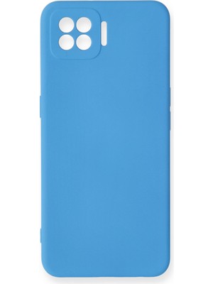 Bilişim Akademi  Oppo A73 Kılıf Silikon Kılıf Yumuşak Kılıf Içi Kadife Lansman - Mavi