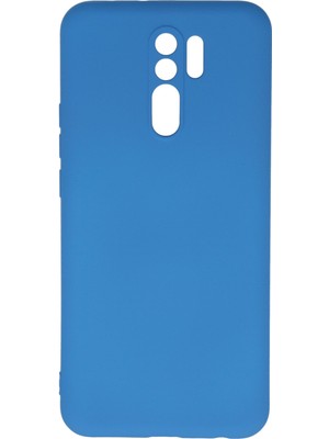 Bilişim Akademi  Xiaomi Redmi 9 Kılıf Silikon Kılıf Yumuşak Kılıf Içi Kadife Lansman - Mavi