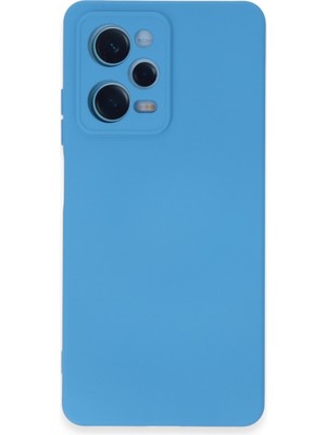 Bilişim Akademi  Xiaomi Redmi Note 12 Pro 5g Kılıf Silikon Kılıf Yumuşak Kılıf Içi Kadife Lansman - Mavi