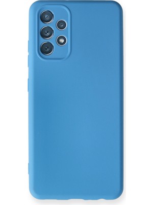  Samsung Galaxy A32 Kılıf Silikon Kılıf Yumuşak Kılıf Içi Kadife Lansman - Mavi