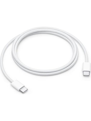 Apple Orijinal Şarj Kablosu Type-C Beyaz 1 Metre iPhone 15 / 15 Plus / 15 Pro Max Uyumlu Data ve Şarj Kablosu