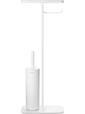 Tantitoni Mındset Fresh Whıte Standlı Organizer Tuvalet Kağıdı Tutucusu Tuvalet Fırçası