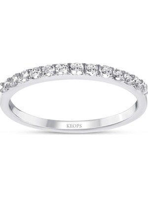 Keops Pırlanta 0.20 Karat Pırlanta Yarımtur Yüzük