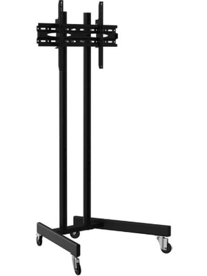 ALPIN TV Fuar Standı Metal Ayaklı Tekerlekli TV Sehpası/Ünitesi 40" inç-75" inç