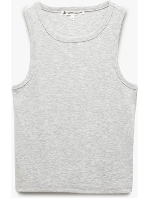 Koton Bisiklet Yaka Kolsuz Slim Fit Basic Atlet