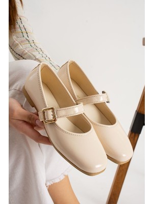 Albishoes Kadın Babet Rahat Hafif Ses Yapmaz Tokalı Anatomik Günlük Babet Ev Ofis Dış Mekan Ayakkabı