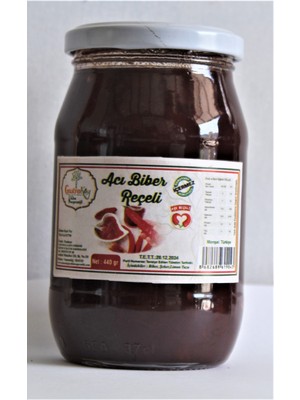 Gastroköy Acı Biber Reçeli (Aşk Reçeli ) -Acı Samandağ Biberi Reçeli 440 gr