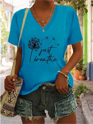 Mercoledi Kadın  Siyah Baskılı Oversize T-Shirt Salaş