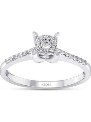Keops Pırlanta 0.15 Karat Pırlanta Coronet Yüzük