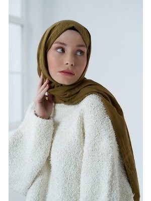 Neo Pamuk Şal Kahverengi Düz Desen Yumuşak Dokulu Günlük ve Özel Gün Kullanımına Uygun