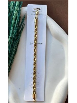 Çelik Burgu Bileklik Kalın Burgu Bileklik