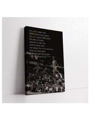Michael Jordan Başarıları Kanvas Tablo