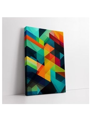Renkli Soyut Desenler Kanvas Tablo