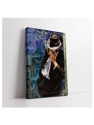 Sigara Içen Adam Kanvas Tablo