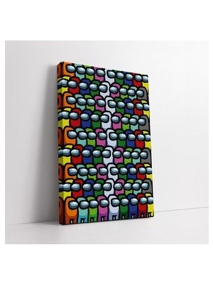 Renkli Among Us Kanvas Tablo