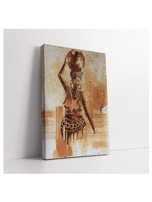 Mısırlı Kadın Modern Kanvas Tablo