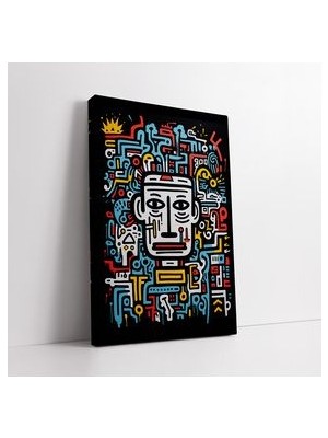 Renkli Soyut Keith Haring Kanvas Tablo