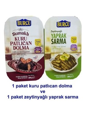 Kuru Patlıcan Dolma ve Zeytinyağlı Sarma