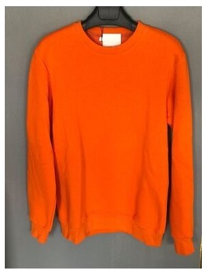 Bisiklet Yaka Oversize Şardonlu Basic Unisex Sweatshirt