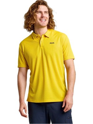 Slam A108013S00-W41 Act Qd Polo Erkek Tişört Sarı