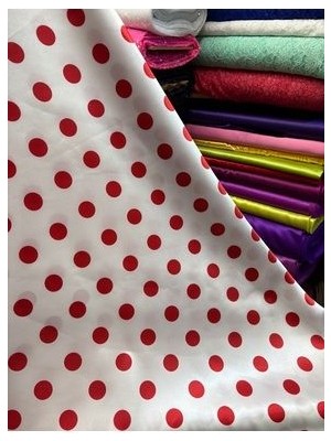 Puanlı Saten Kumaş