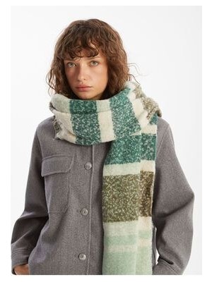 Ekose Desenli Kadin Atki - W4FN51Z8