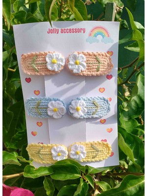 Jolly Accesory Anne ve Çocuk Örgü Çıt Toka Seti