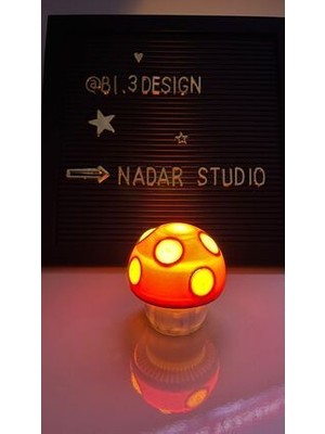 Mantar LED Tealight Mumluk / LED Tealight Dahildir