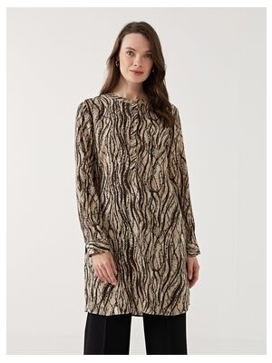 Hakim Yaka Desenli Kadın Tunik