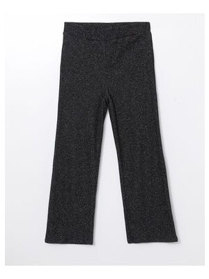 Beli Lastikli Parlak Görünümlü Kadın Pantolon