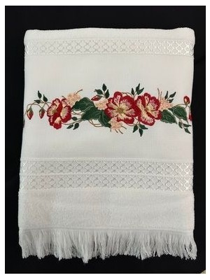 Sibelarthome Nakışlı El Yüz Havlusu 50X90