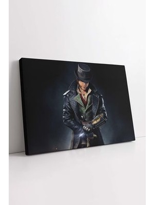 Assassins Creed Syndicate Aksiyon Oyun Afişi Dekoratif Yatay Kanvas Tablo, Gamer Odası Duvar Dekoru