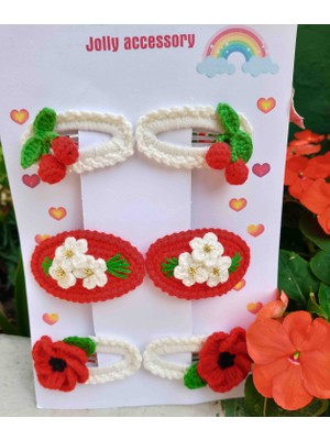Jolly Accesory Toka Anne ve Çocuk Örgü Çıt Toka Seti