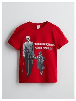 Lcw Kids Atatürk Baskılı Erkek Çocuk Tişört