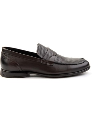 Bambi Kahve Deri Erkek Klasik Ayakkabı E01757715103