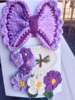 Jolly Accesory Anne ve Çocuk Örgü Çıt Toka Seti