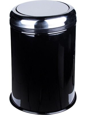 Maxiflow Pratik Kapak Çöp Kovası 16LT Ø25*38,5 cm Siyah