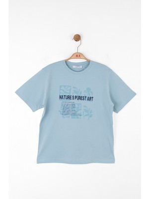 NK Erkek Çocuk Puresttshirt 8-14 Yaş Mavi