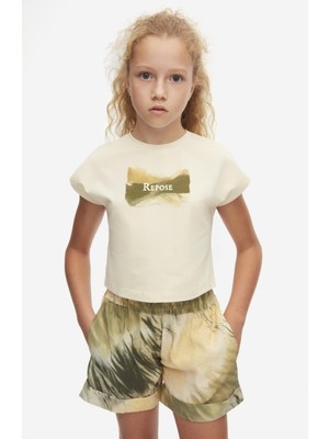 NK Kız Çocuk Reposel Tshirt 8-14 Krem