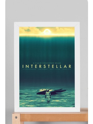 Interstellar Çerçeveli Tablo - Yıldızlararası Film Posteri Tablo