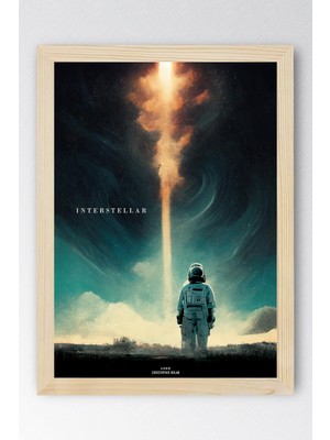 Interstellar Çerçeveli Tablo - Yıldızlararası Film Posteri Tablo
